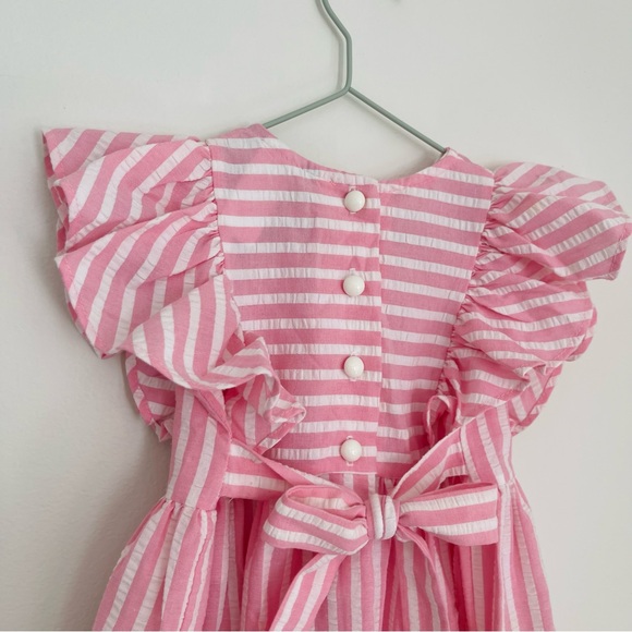 Vintage Pink Seersucker Dress - Picture 3 of 5